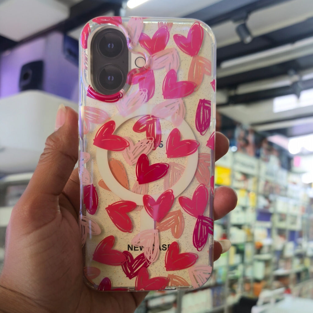 Heart Bloom MagSafe Premium Transparent Case