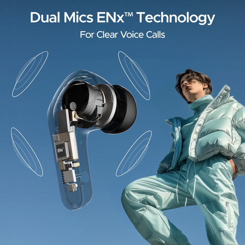 boAt Airdopes 311 Pro w/ 50 HRS Playback, ASAP Charge & Dual Mics ENx Technology Bluetooth Headset (Active Black, True Wireless)