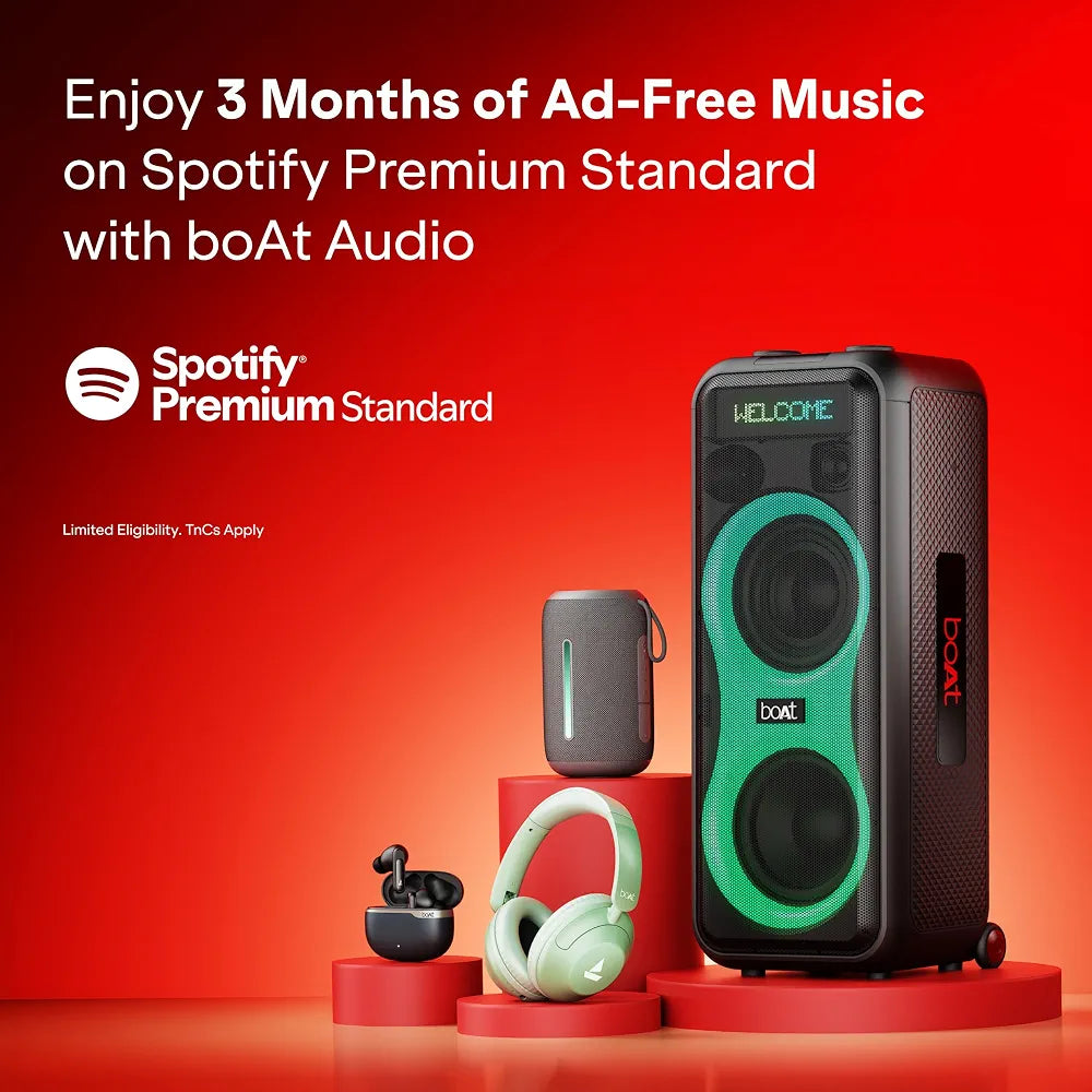 boAt 2026 Launch Rockerz Plus 450 ANC w/ 40dB Hybrid ANC, Spatial Audio, 80H Battery, ENx™ Tech, (~40ms) Beast™ Mode, Voice Assistant, ASAP™ Charge, BTv6.0, Wireless Headphones with Mic (White Sabre)