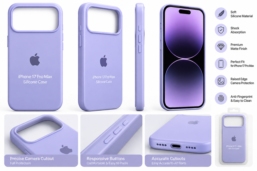 Premium Silicone Case for iPhone – Soft Touch Protective Back Cover