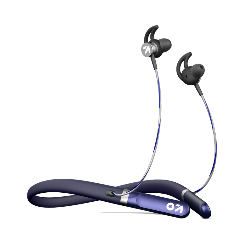 GOBOULT Fcharge with 40H Battery, ENC Mic, Fast Charging, Fast Pairing Bluetooth Headset (Blue, In the Ear)