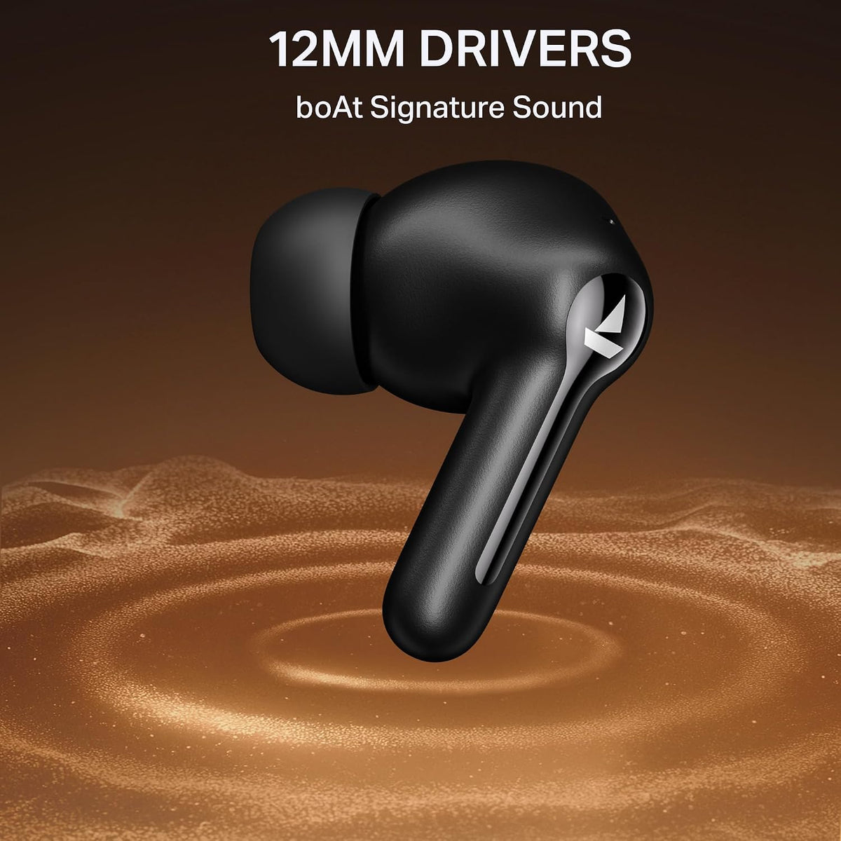 boAt Airdopes Prime 413, 4Mics ENx, 50hrs Battery, Multipoint, App Support, BT v6.0, 12mm Drivers, ASAP Charge, Bluetooth Earbuds, TWS Ear Buds Wireless Earphones with mic (Active Black)