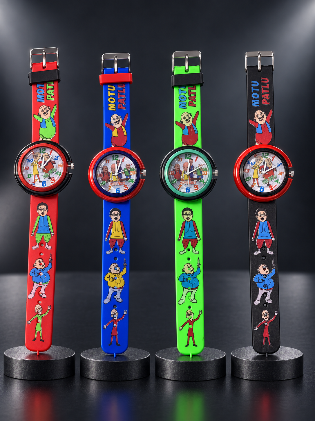 Kids Motu Patlu Cartoon Analog Watch – 4 Colours