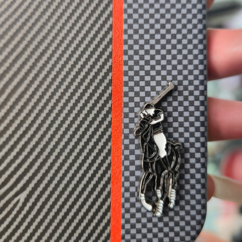 Premium Carbon Fiber Leather Texture Case  with Metal Polo Logo