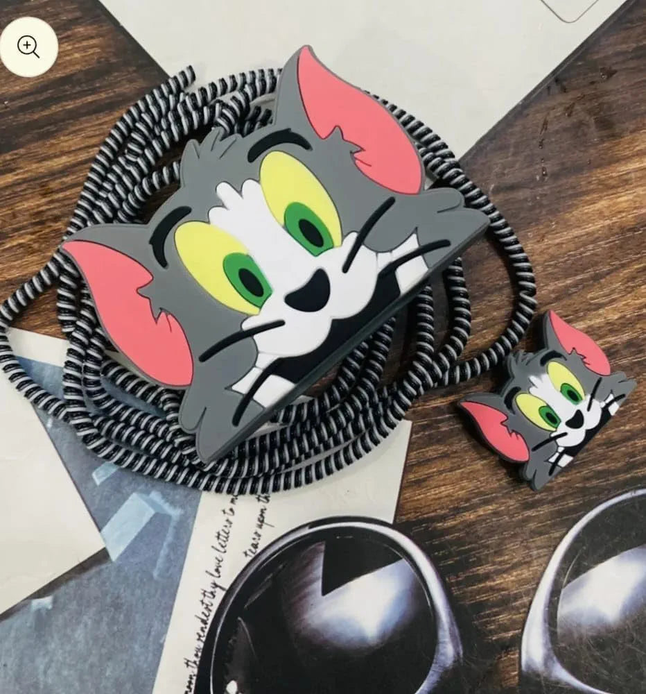 Cartoon Character Silicon Charger Case Cover for iPhone 18-20W 360 Degree Full Protection Cover Compatible with iPhone Charger New Edition Case Cover
