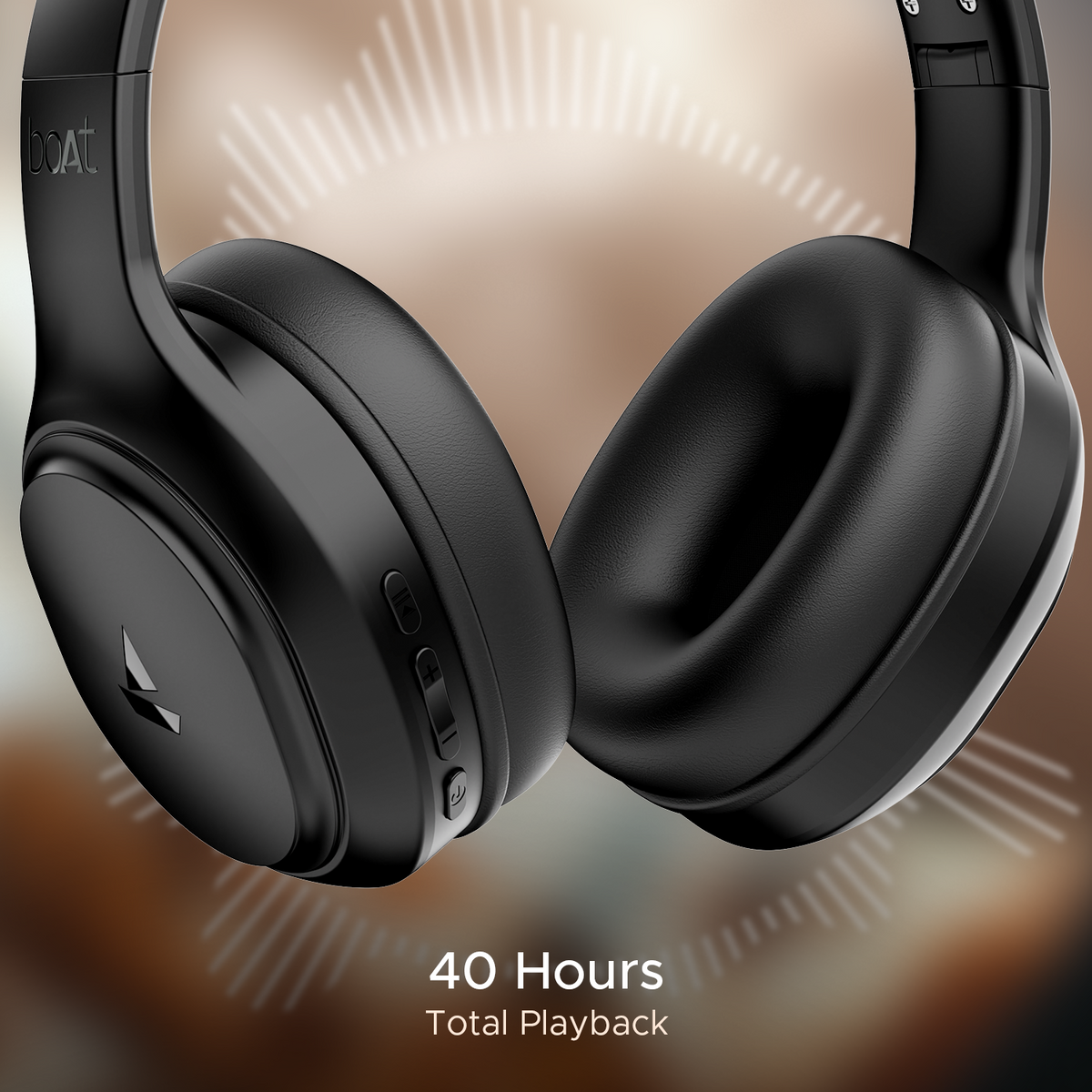 boAt Rockerz 430 Wireless Bluetooth Headphones with 40H Playback, ENx™ Tech & BEAST™ Mode