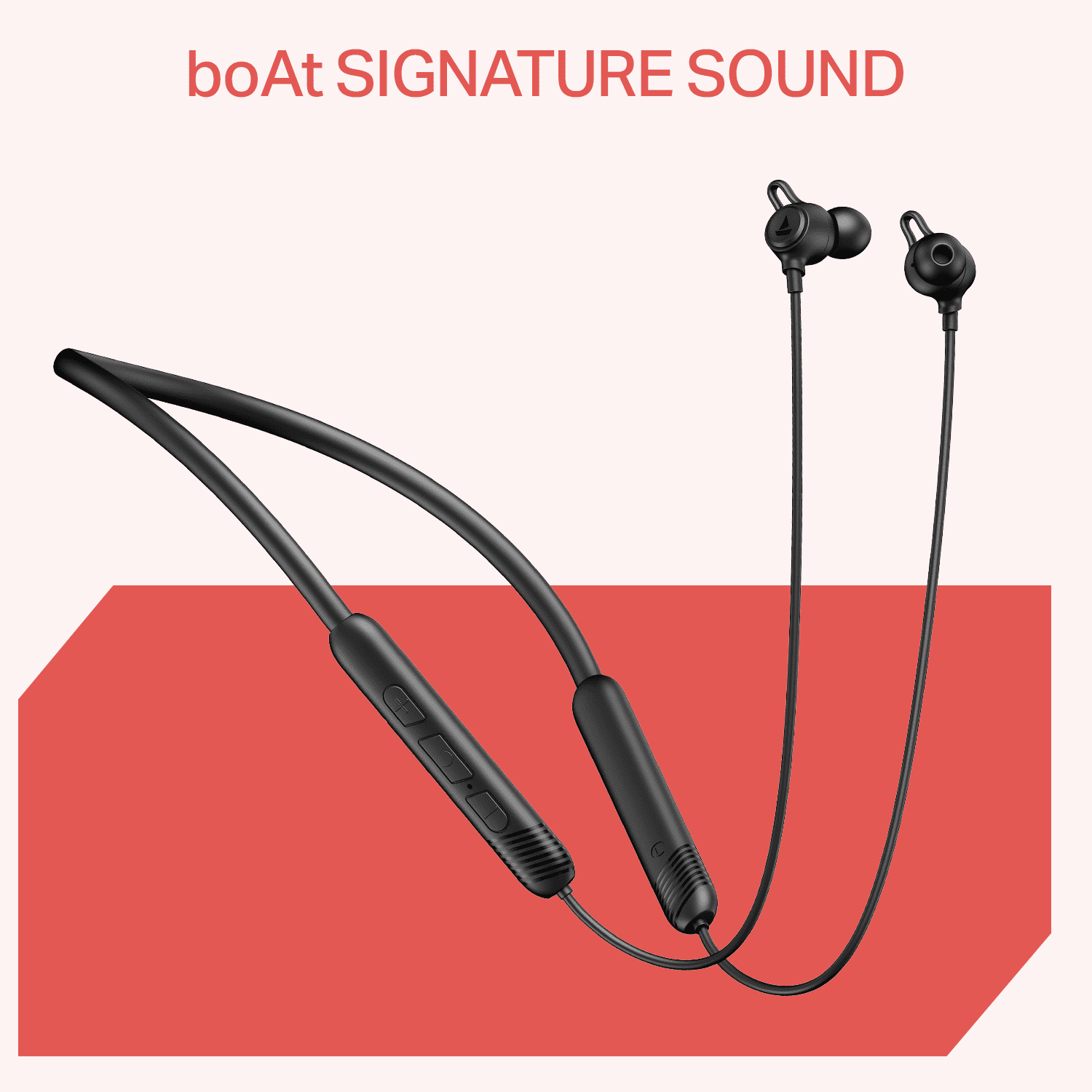 boAt Rockerz Strive Bluetooth Wireless in Ear Neckband W/Up to 30 Hrs Playtime onyx black