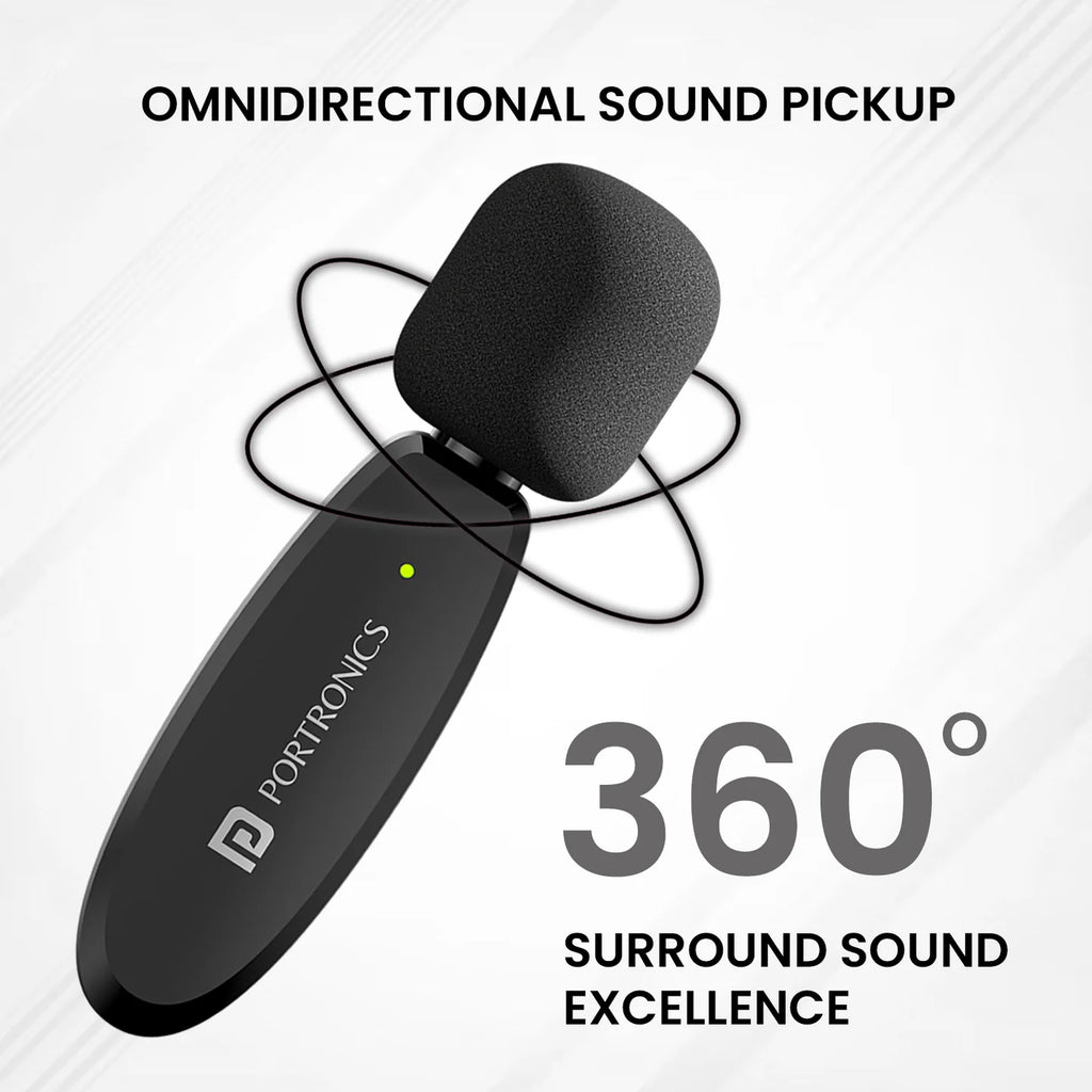 Portronics VlogMate One Wireless Microphone
