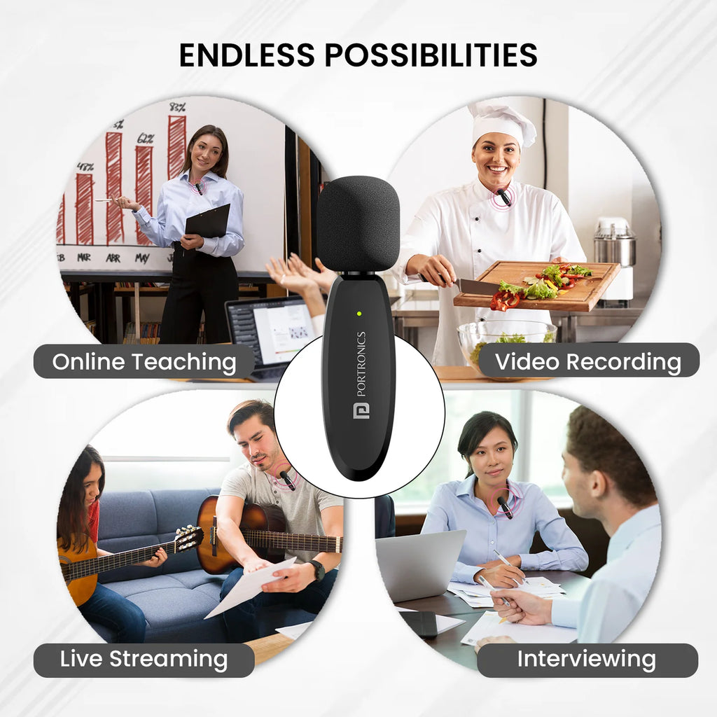 Portronics VlogMate One Wireless Microphone