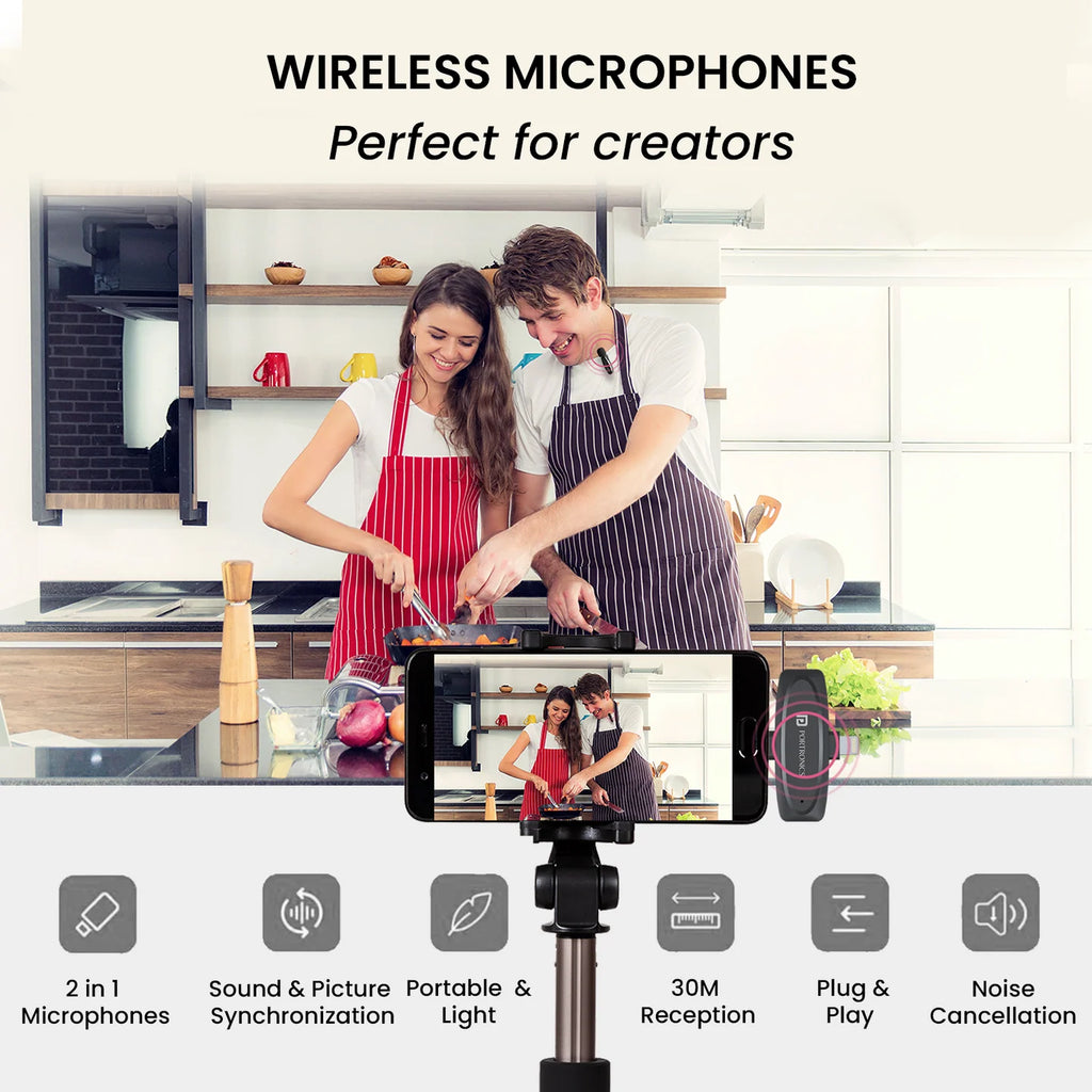 Portronics VlogMate One Wireless Microphone